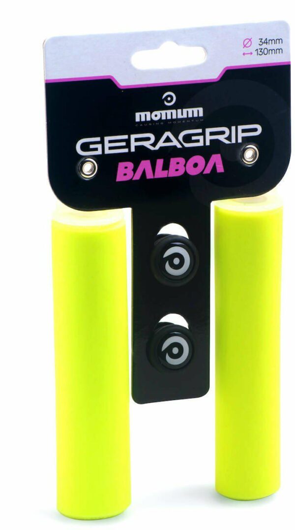 CHWYT KIER. MOMUM GERAGRIP BALBOA 34MM YELLOW SILICONE GRIPS