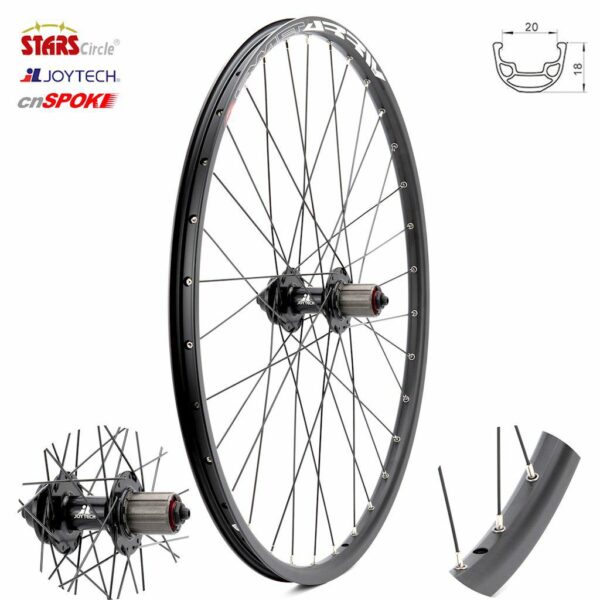 KOŁO 26″ T OBR.STOŻ ALU CZ P ALU. HT QR KASETA JOYTECH CZ JY-D762