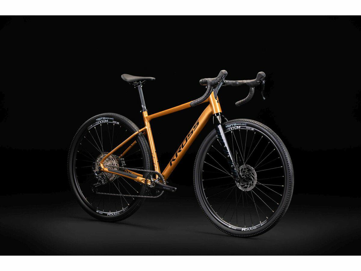 ROWER KROSS 28″ M ESKER 5.0 XS złoty grafitowy połysk 2025 17″