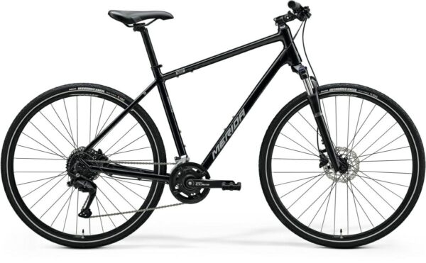 ROWER MERIDA CROSSWAY 100 55 CM GLOSSY BLACK (MATT SILVER) 2025 L