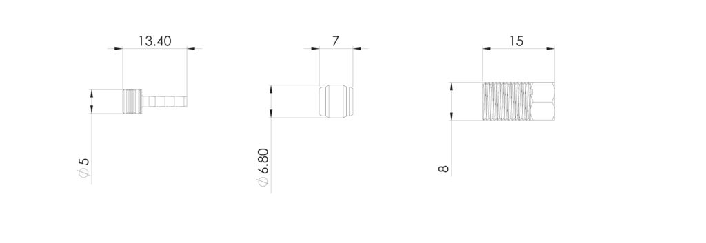 KOŃCÓWKI PRZEWODÓW HYDRAULICZNYCH BARADINE HP-102