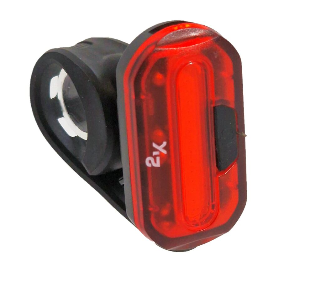 LAMPKA ROWEROWA 2K TYŁ JY-6068T