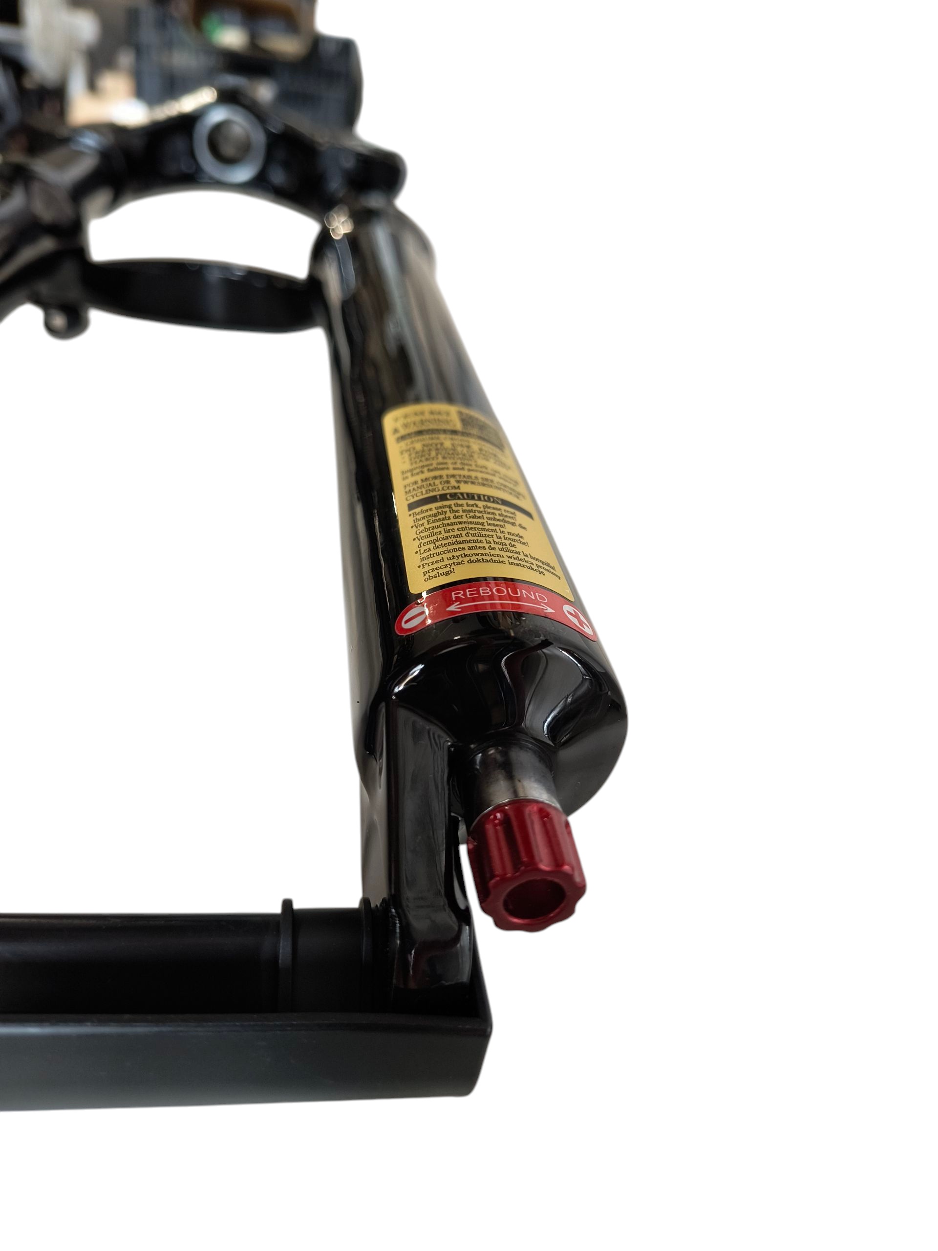 WIDELEC 26″ AMORT.SUN. XCR-RLR Skok 1000mm. Oś 9mm. Blok na kierownicy AHEAD/SP