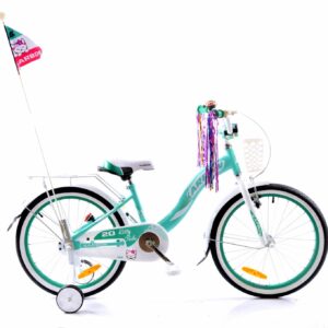 ROWER KARBON 20″ KITTY turkus białyStal tourquise white