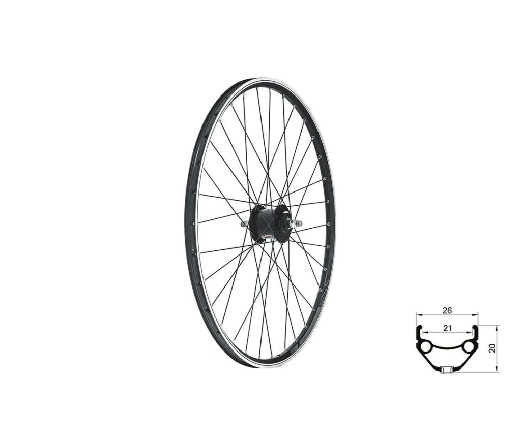 KOŁO KLS 28/29" DRAFT DYNAMO V-BRAKE BLACK
