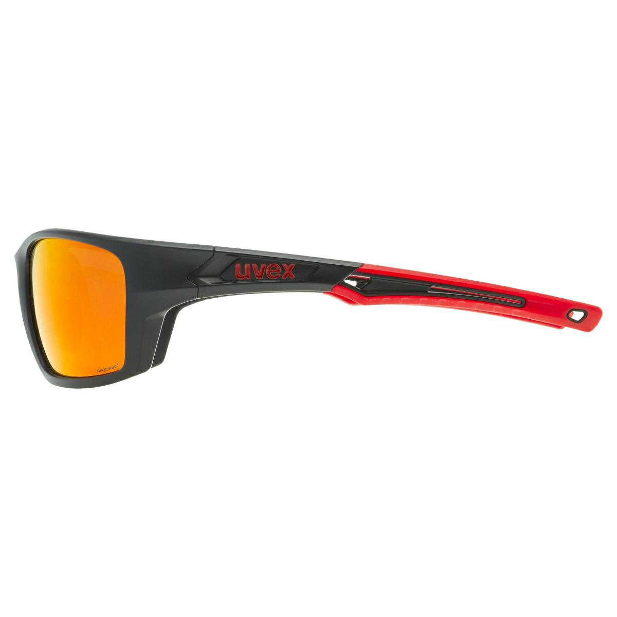 OKULARY UVEX SPORTSTYLE 232 P – czarno-czerwony