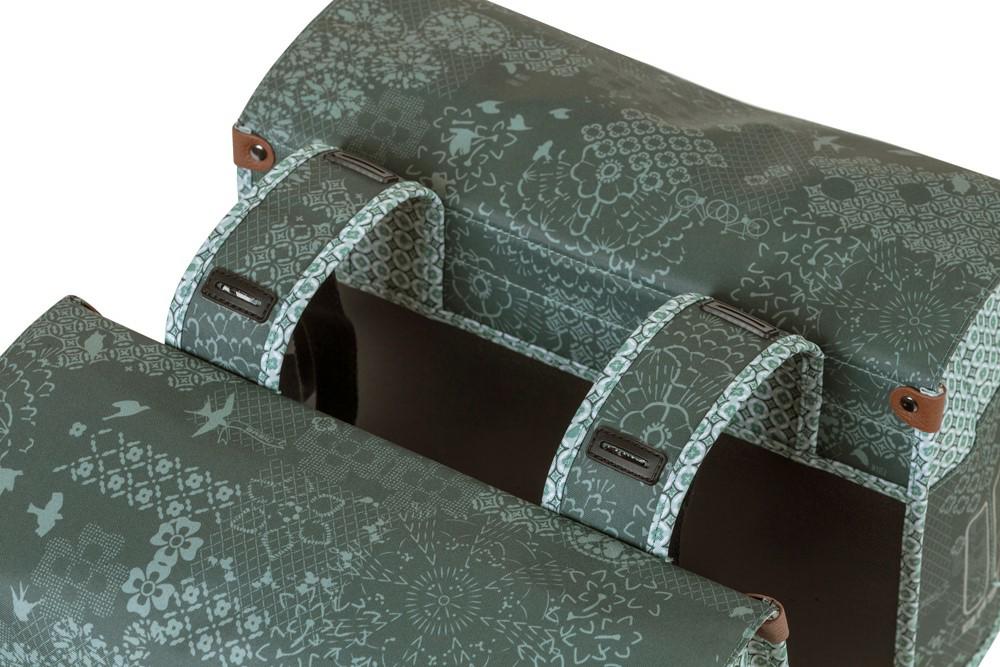 SAKWA NA BAGAŻNIK BASIL BOHEME DOUBLE PANNIER BAG 35L – zielony