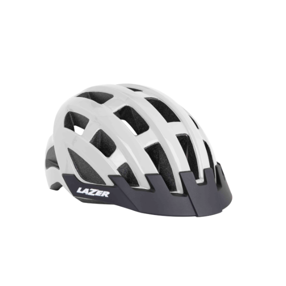 KASK LAZER COMPACT – biały, 54-61 cm