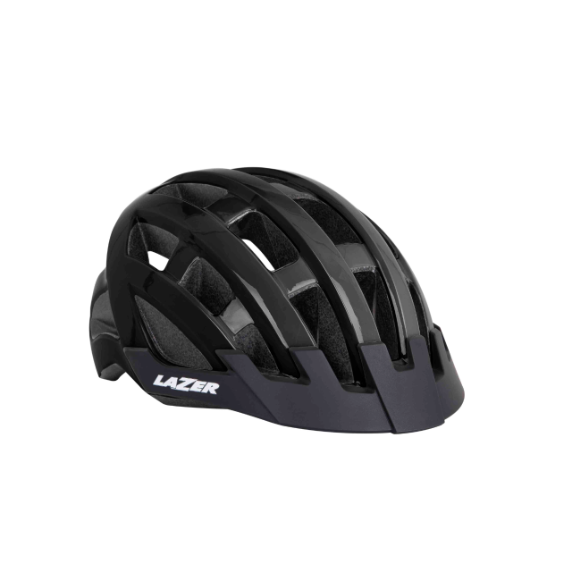 KASK LAZER COMPACT – czarny, 54-61 cm
