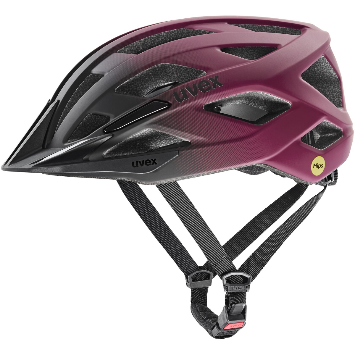KASK UVEX I-VO 2 MIPS – czerwony matt, 52-57 cm