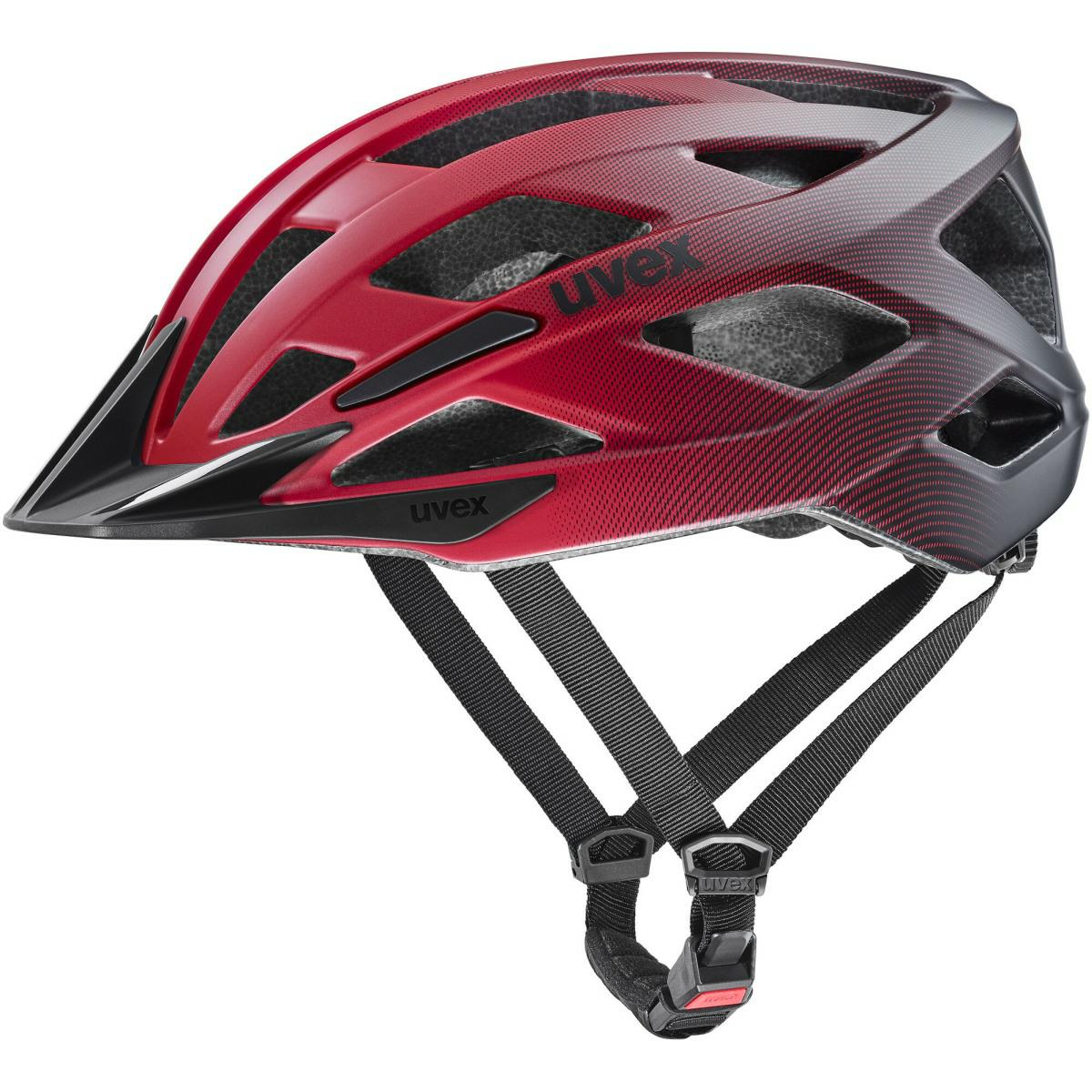 KASK UVEX I-VO 2 – czerwony matt, 56-60 cm