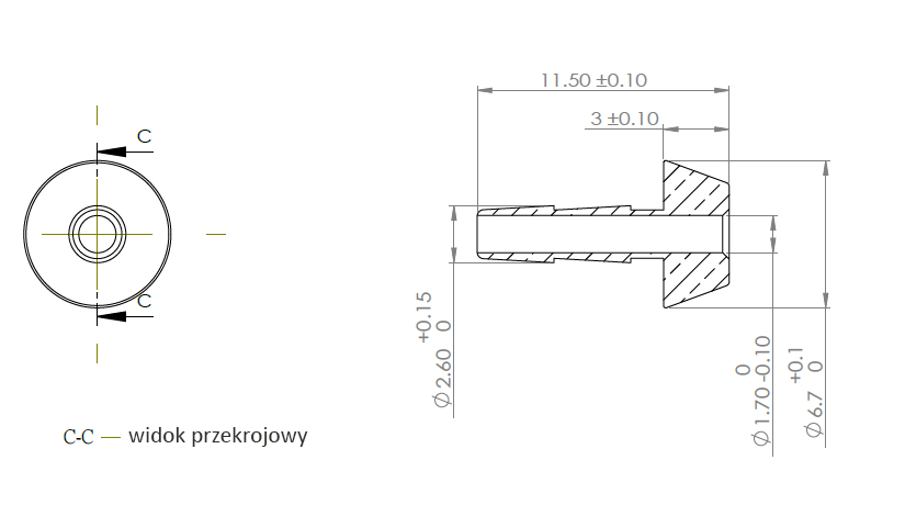KOŃCÓWKI PRZEWODU HYDRAULICZNEGO BARADINE HP-H-01