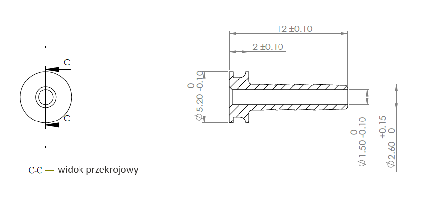 KOŃCÓWKI PRZEWODU HYDRAULICZNEGO BARADINE HP-T-01