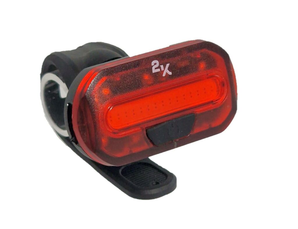 LAMPKA ROWEROWA 2K TYŁ JY-6068T