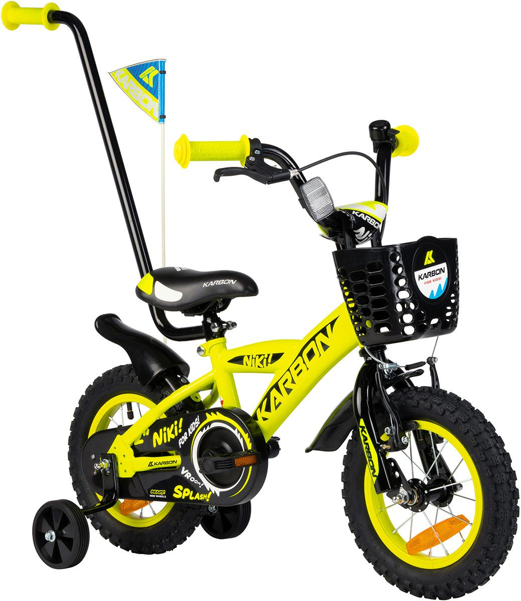 ROWER KARBON 12″ NIKI – limonkowo-czarny