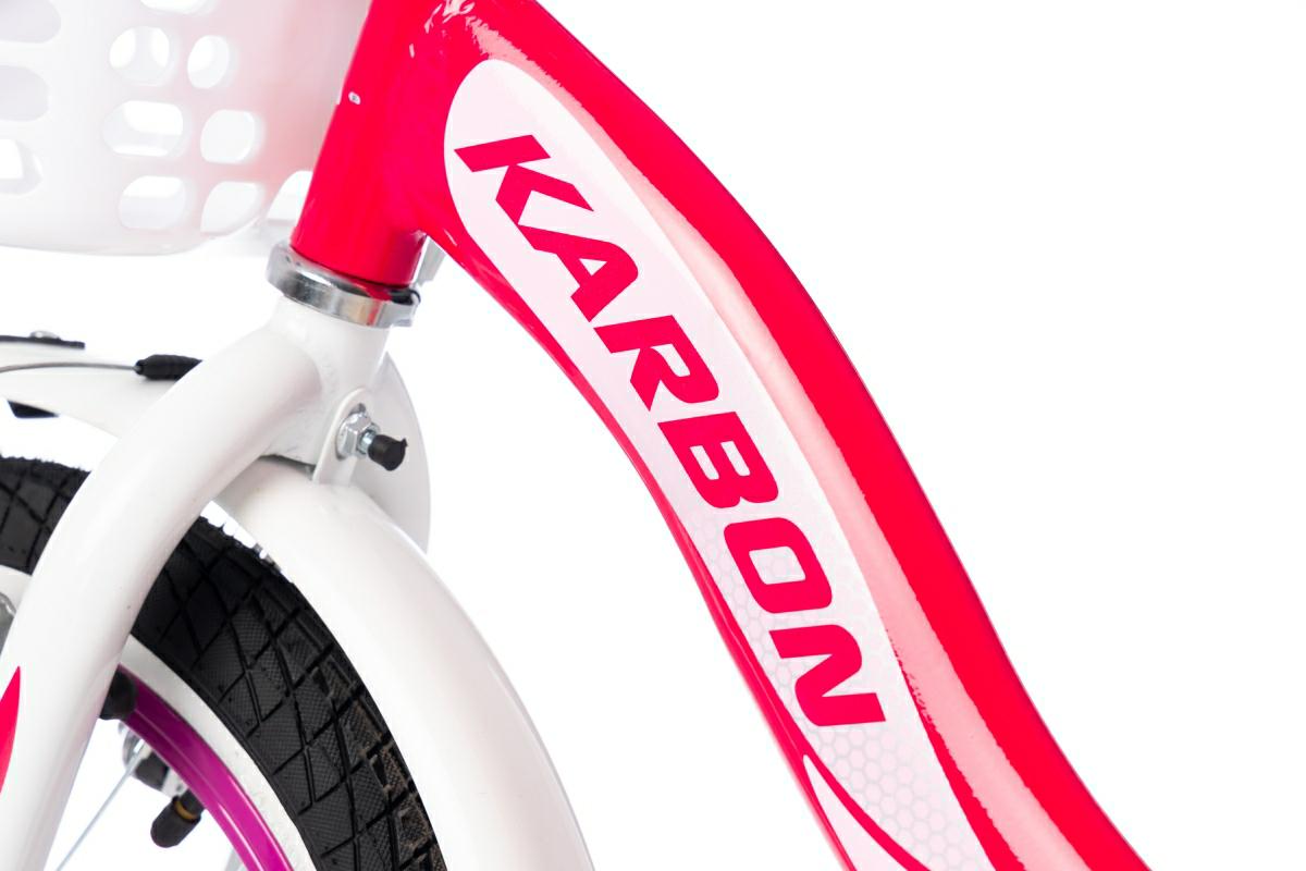 ROWER KARBON KITTY 16″ – różowo-biały