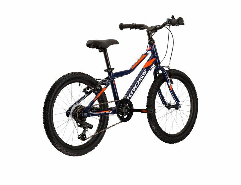 ROWER KROSS HEXAGON MINI 1.0 2025/2026 – granatowo-biało-pomarańczowy połysk