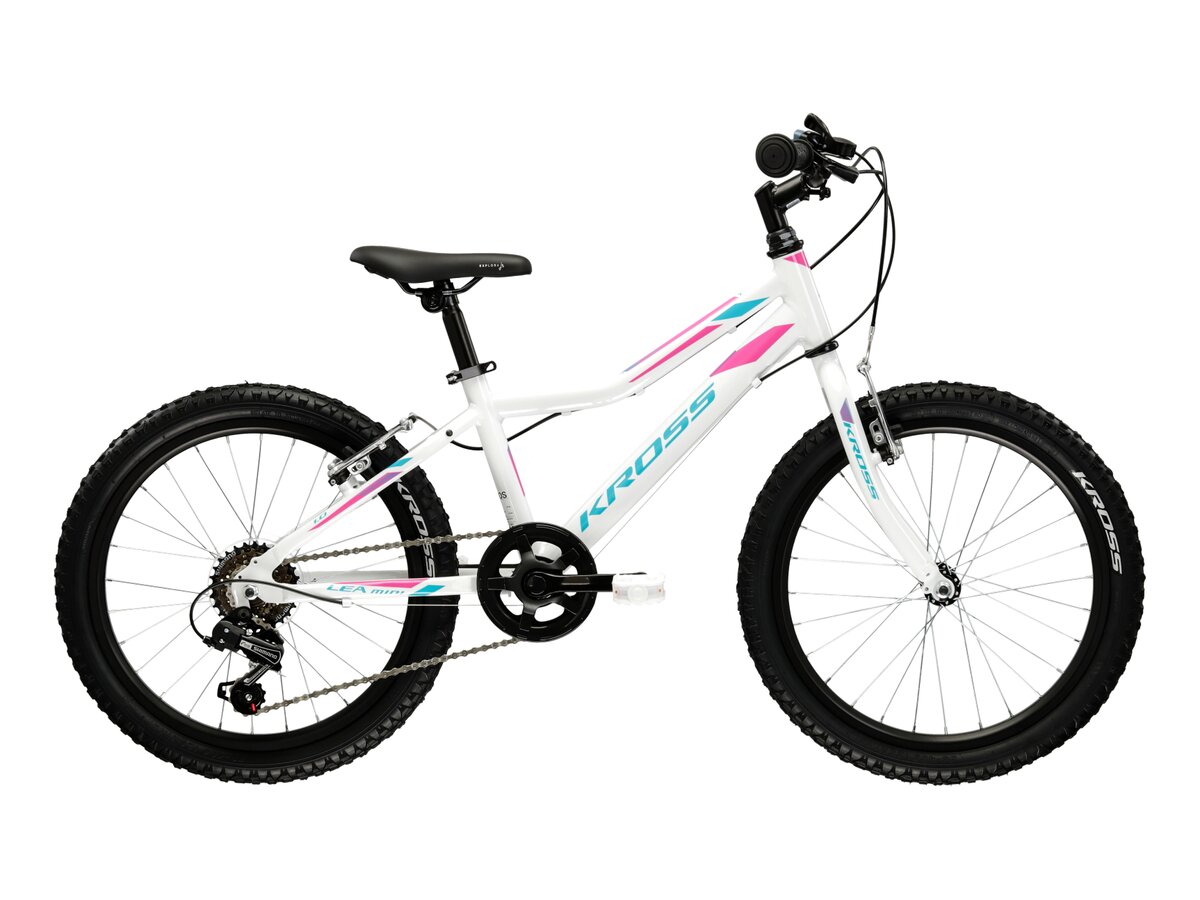 ROWER KROSS LEA MINI 1.0 2025/2026 – biało-niebiesko-różowy połysk