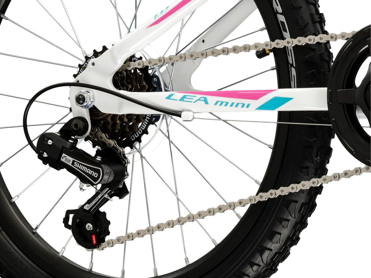 ROWER KROSS LEA MINI 1.0 2025/2026 – biało-niebiesko-różowy połysk