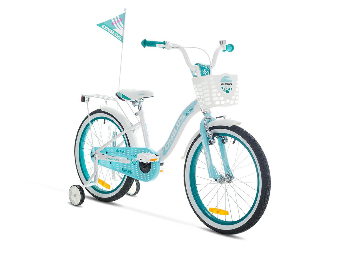 ROWER ONILUS 20″ KATI GIRL – biało-miętowy