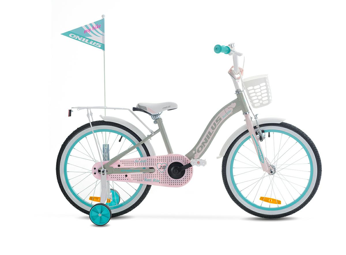 ROWER ONILUS 20″ KATI GIRL – szaro-różowy