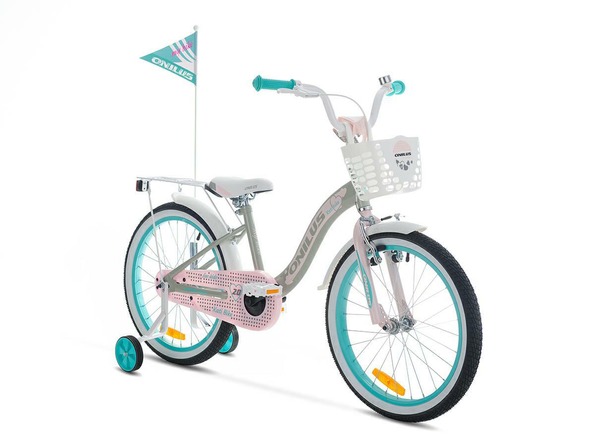 ROWER ONILUS 20″ KATI GIRL – szaro-różowy
