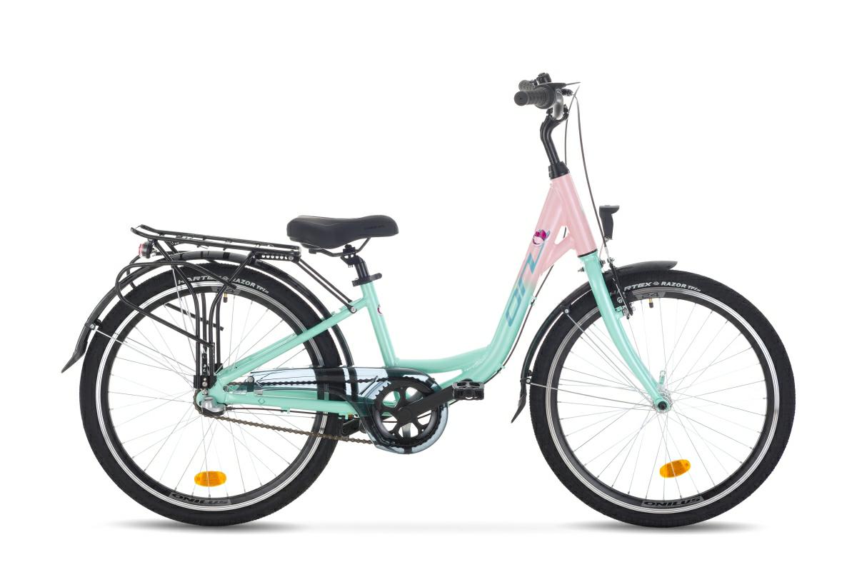ROWER ONILUS 24″ NENA 3V – miętowo-różowy