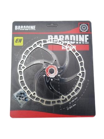 TARCZA HAMULCOWA BARADINE DB-07D – czarny, 180 mm