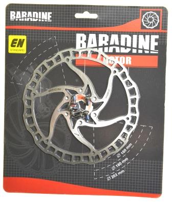 TARCZA HAMULCOWA BARADINE DB-07D – srebrny, 160 mm