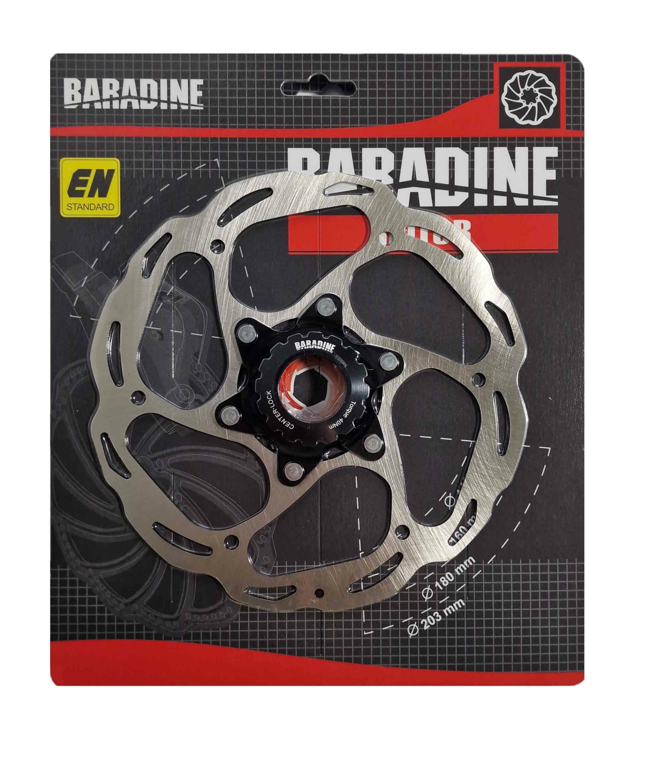 TARCZA HAMULCOWA BARADINE DB-09CL CENTERLOCK – 160 mm