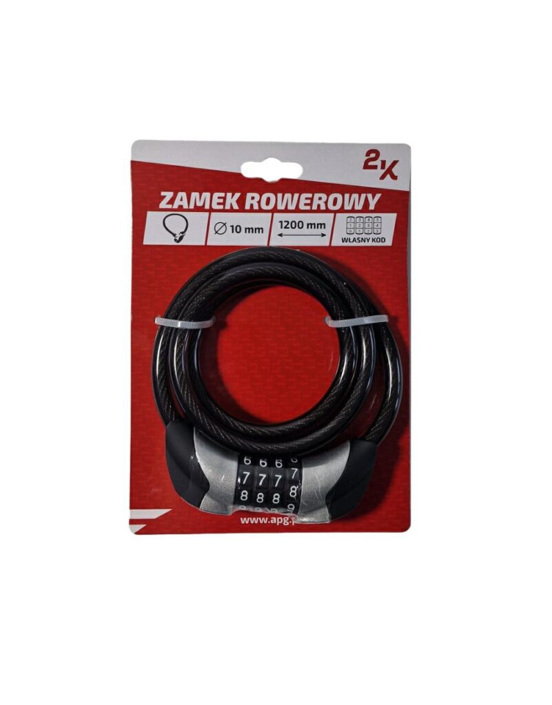 ZAMEK ROWEROWY 2K 87614/10-120 SZYFR