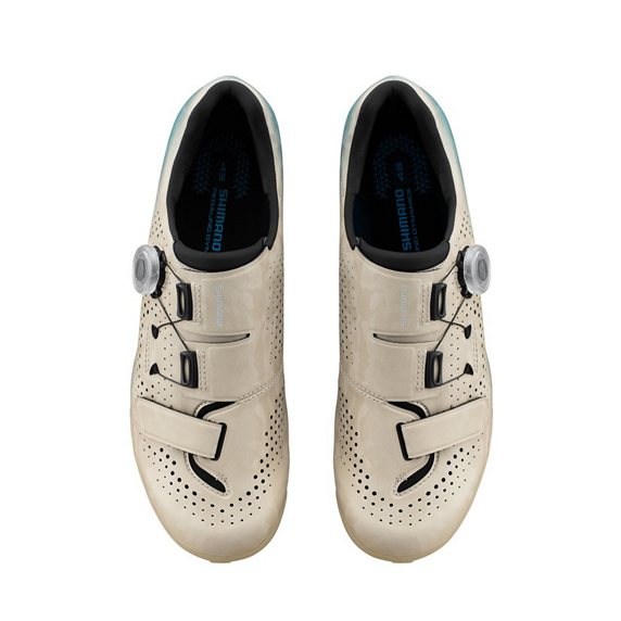 BUTY ROWEROWE SHIMANO SH-RX600 – beżowo-niebieski, 43