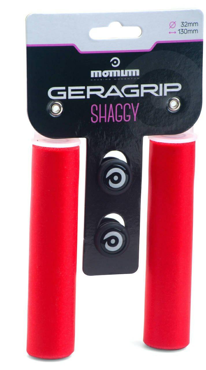 CHWYTY KIEROWNICY MOMUM SHAGGY – czerwony