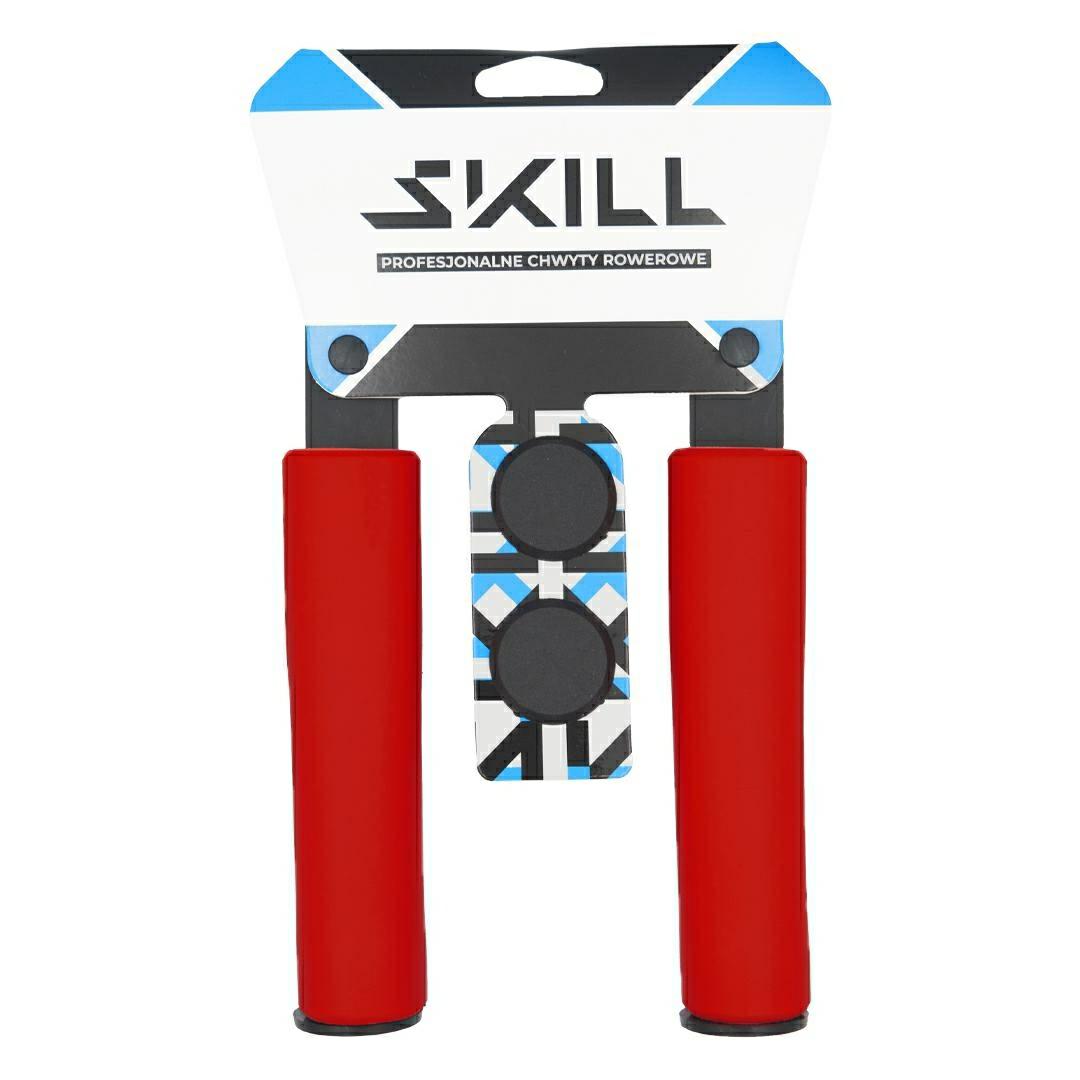 CHWYTY KIEROWNICY SKILL SILICO NBR – czerwony