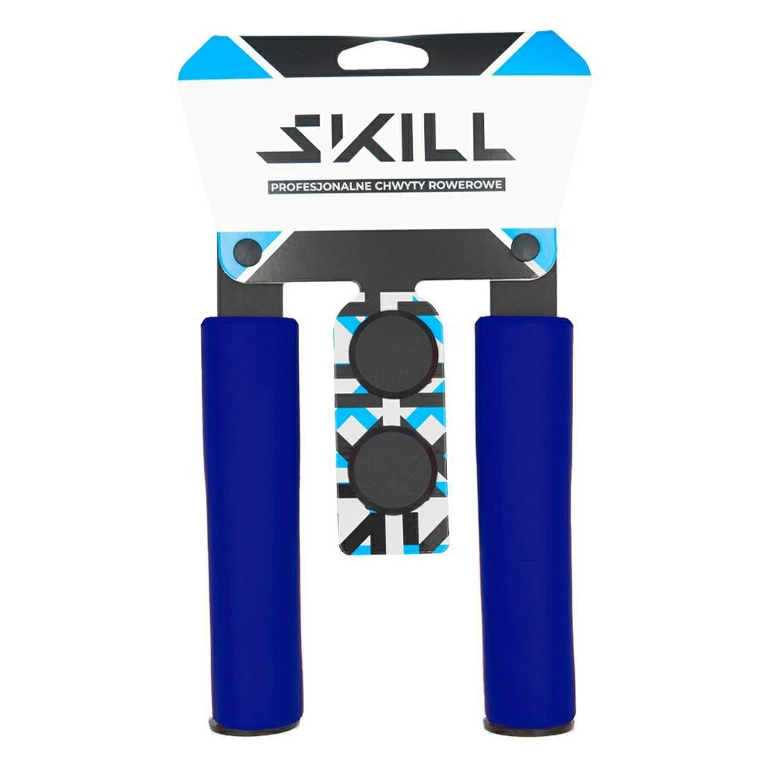 CHWYTY KIEROWNICY SKILL SILICO NBR – niebieski