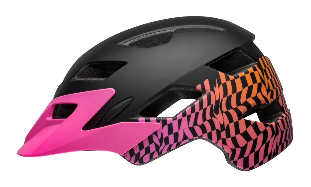 KASK BELL SIDETRACK – czarno-różowy, 50-57 cm