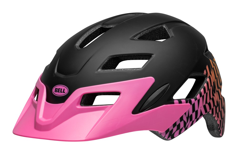 KASK BELL SIDETRACK – czarno-różowy, 50-57 cm