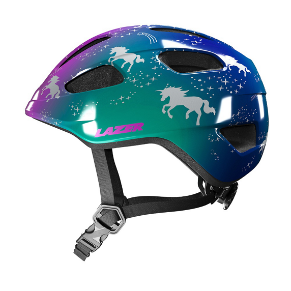 KASK LAZER NUTZ KINETICCORE – zielono-fioletowy, 50-56 cm