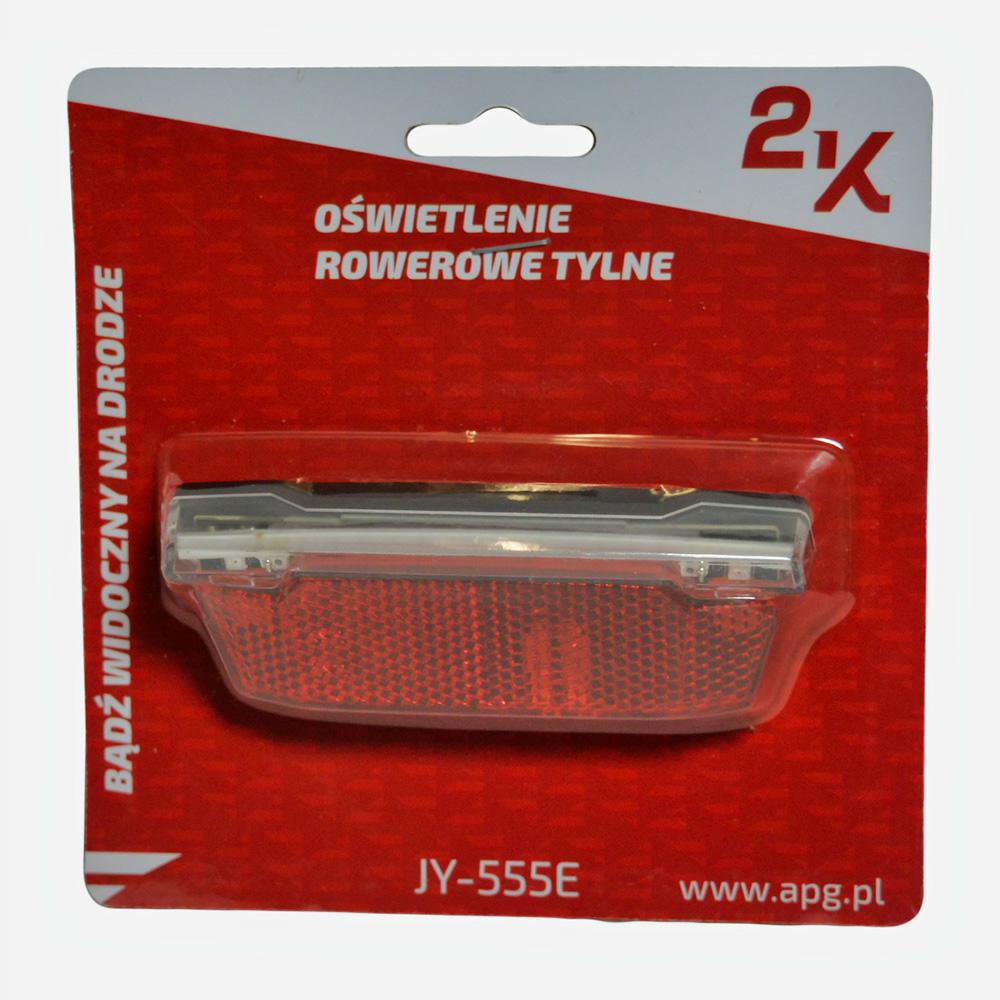 LAMPA TYLNA NA BAGAŻNIK 2K JY-555E E-BIKE