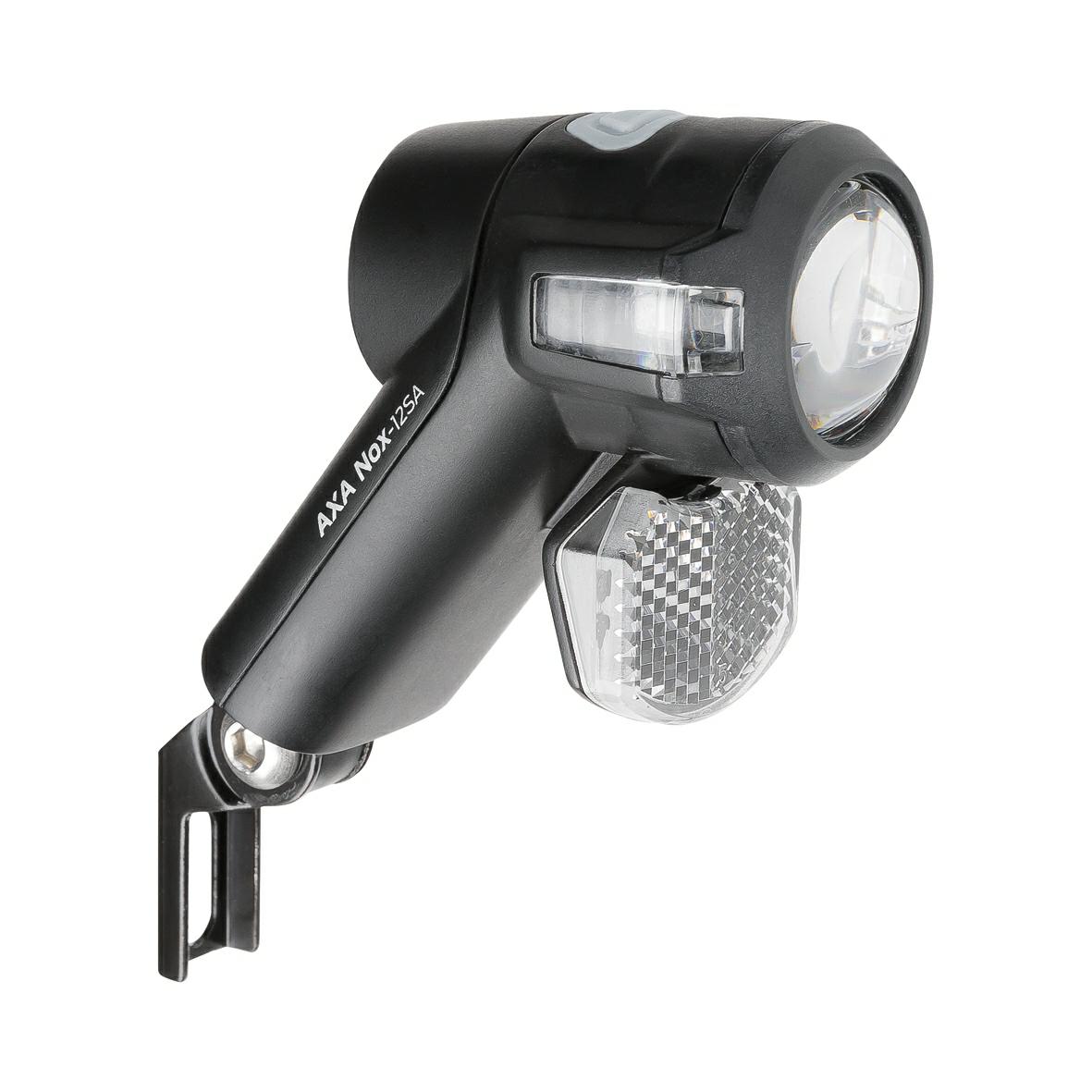 LAMPKA PRZEDNIA ROWEROWA AXA NOX SPORT – przełącznik włącz/wyłącz