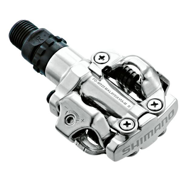 PEDAŁY ROWEROWE SHIMANO SPD PD-M520 – srebrny