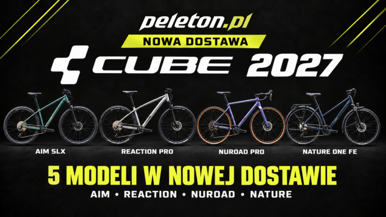 Nowa dostawa rowerów CUBE 2027 do PELETON - AIM SLX, REACTION PRO, NUROAD PRO i NATURE ONE FE