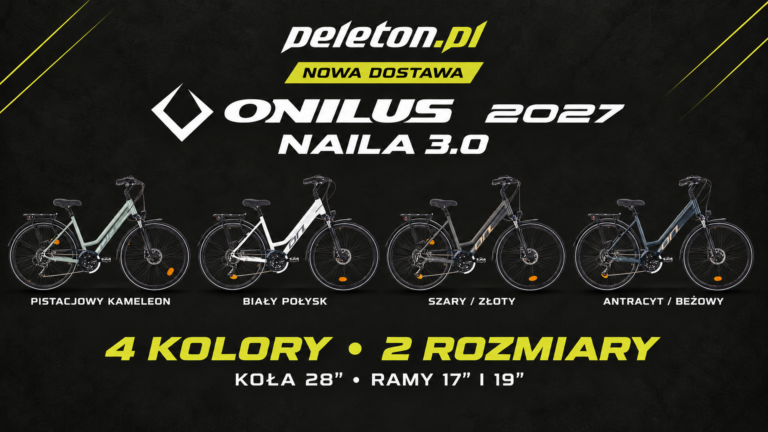 ONILUS NAILA 3.0 2027 w czterech kolorach: pistacjowy kameleon, biały połysk, szary/złoty i antracyt/beżowy - grafika nowej dostawy w PELETON.