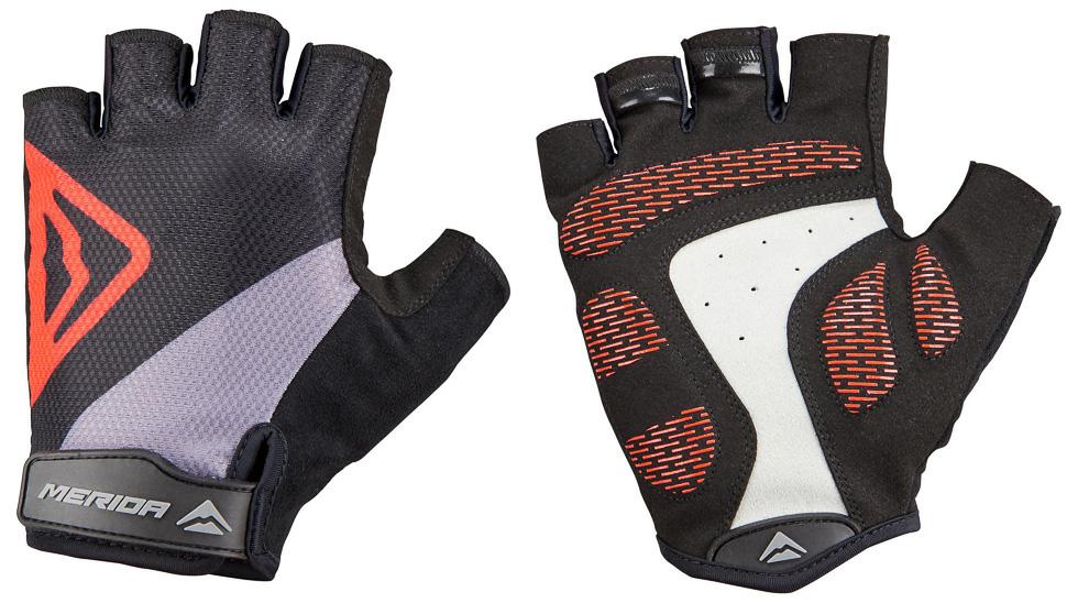 RĘKAWICZKI MERIDA CLASSIC SHORT FINGER – czarno-czerwony, XS