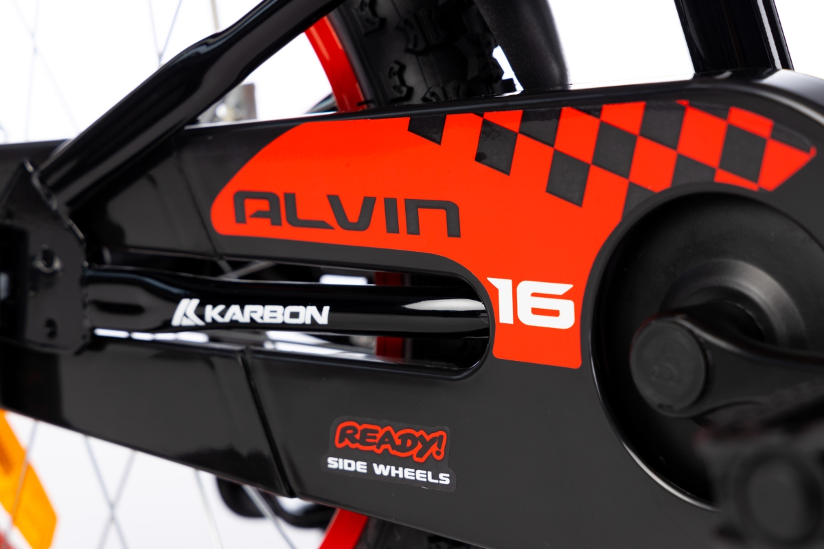 ROWER KARBON 16″ ALVIN – czarno-czerwony