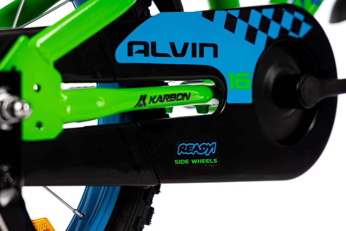ROWER KARBON 16″ ALVIN – zielono-niebieski