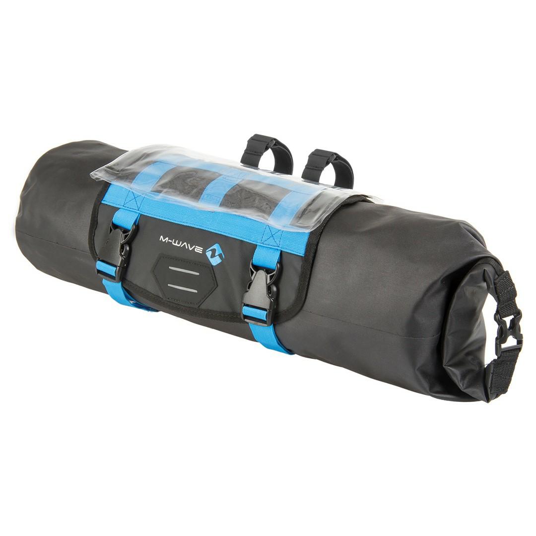 SAKWA NA KIEROWNICĘ M-WAVE ROUGH RIDE 10L – czarno-niebieska